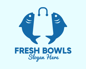 Fish Market Bag  logo design