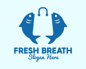 Fish Market Bag  logo design