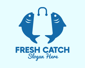 Fish Market Bag  logo design