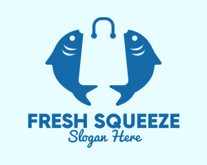 Fish Market Bag  logo design