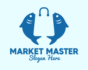 Fish Market Bag  logo design