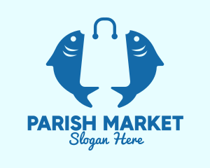 Fish Market Bag  logo design