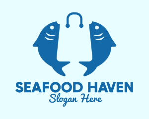 Fish Market Bag  logo design