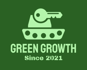 Green Key Tank logo design