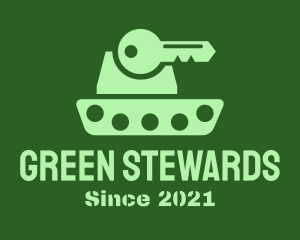 Green Key Tank logo design