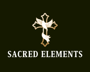 Sacred Dove Cross logo