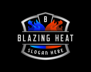 Cool Heat Ventilation logo design