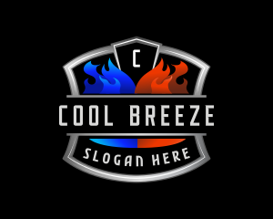 Cool Heat Ventilation logo design