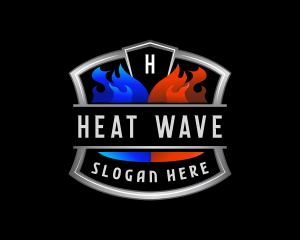 Cool Heat Ventilation logo design