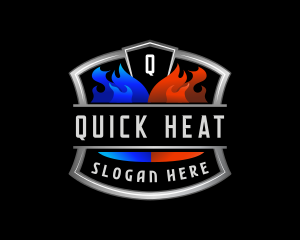 Cool Heat Ventilation logo design