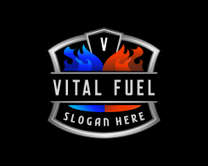 Cool Heat Ventilation logo design