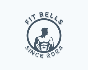 Man Fitness CrossFit Gym  logo design