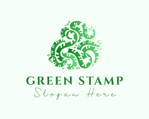 Green Garden Leaves logo design