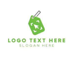 Click - Online Shopping Tag logo design