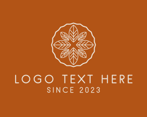 Fermented - Organic Kombucha Leaves logo design