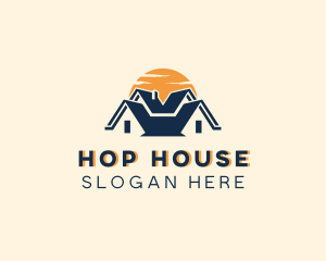 Housing Roof Maintenance logo design