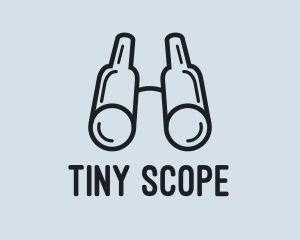 Minimalist Binocular Search  logo design