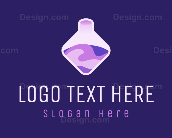 Purple Chemical Potion Logo