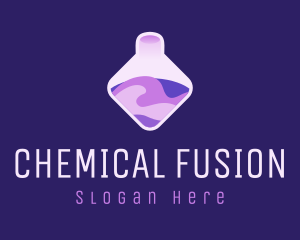 Purple Chemical Potion logo design