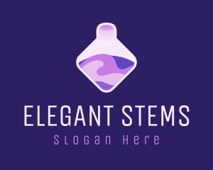 Purple Chemical Potion logo design