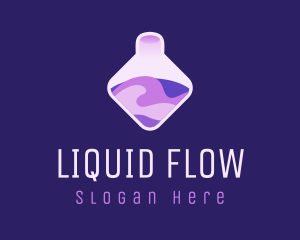 Purple Chemical Potion logo design