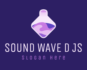 Purple Chemical Potion logo design