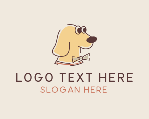 Dog Pet Bowtie logo