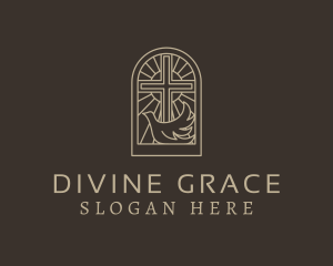 Dove Cross Religion logo