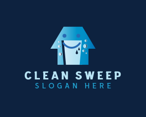 Cleaning Wash Bucket logo design