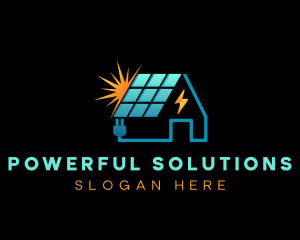 Solar Panel Roof logo design