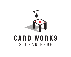 Playing Card Chair logo design