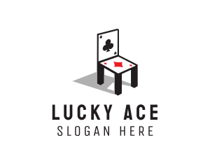 Playing Card Chair logo design