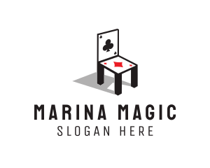 Playing Card Chair logo design