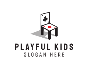 Playing Card Chair logo design