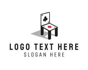 Playing Card Chair logo design