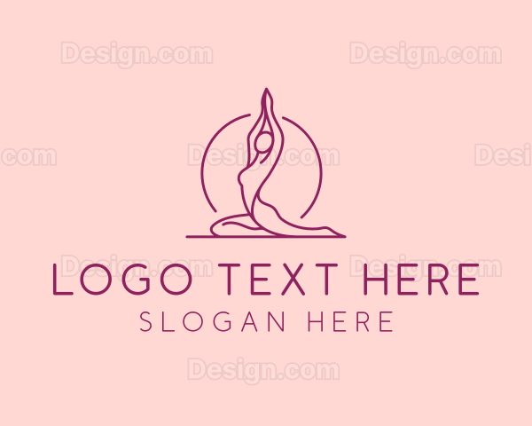 Yoga Woman Fitness Logo