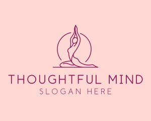 Yoga Woman Fitness logo design