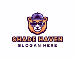 Bear Cap Sunglasses logo design