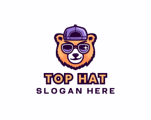 Bear Cap Sunglasses logo design