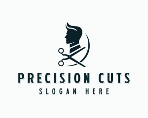 Man Haircut Barbering logo