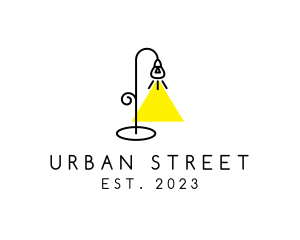 Simple Retro Street Light logo