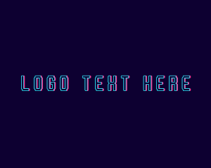 Pixelated Glitch Wordmark logo