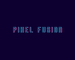 Pixelated Glitch Wordmark logo design