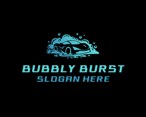 Car Bubbles Auto Wash logo design