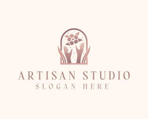 Floral Massage Spa logo design