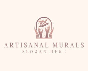 Floral Massage Spa logo design