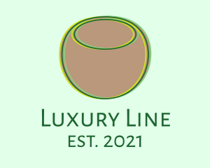 Coconut Line Art logo design