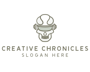 Cyborg Skull Eyewear logo design