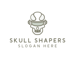 Cyborg Skull Eyewear logo design