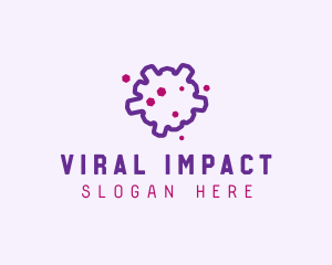 Micro Virus Influenza logo design